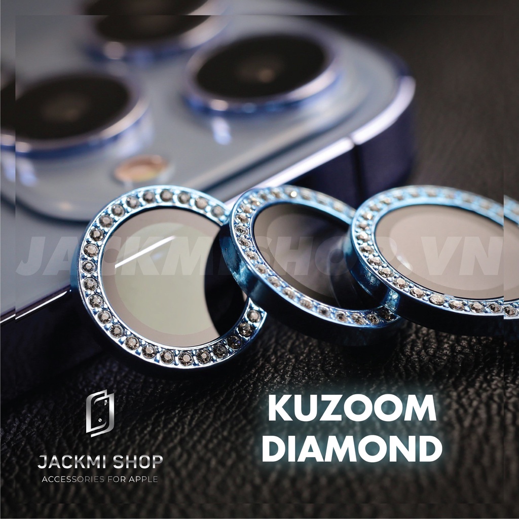 Cường lực Camera Lens KUZOOM Diamond Premium cho iP 12 12 mini 12 pro 12 pro max 13 13 mini 13 pro 13 pro max
