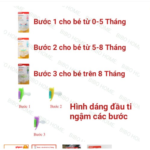 BIG SALE Ti Ngậm Silicon Pigeon Cao Cấp