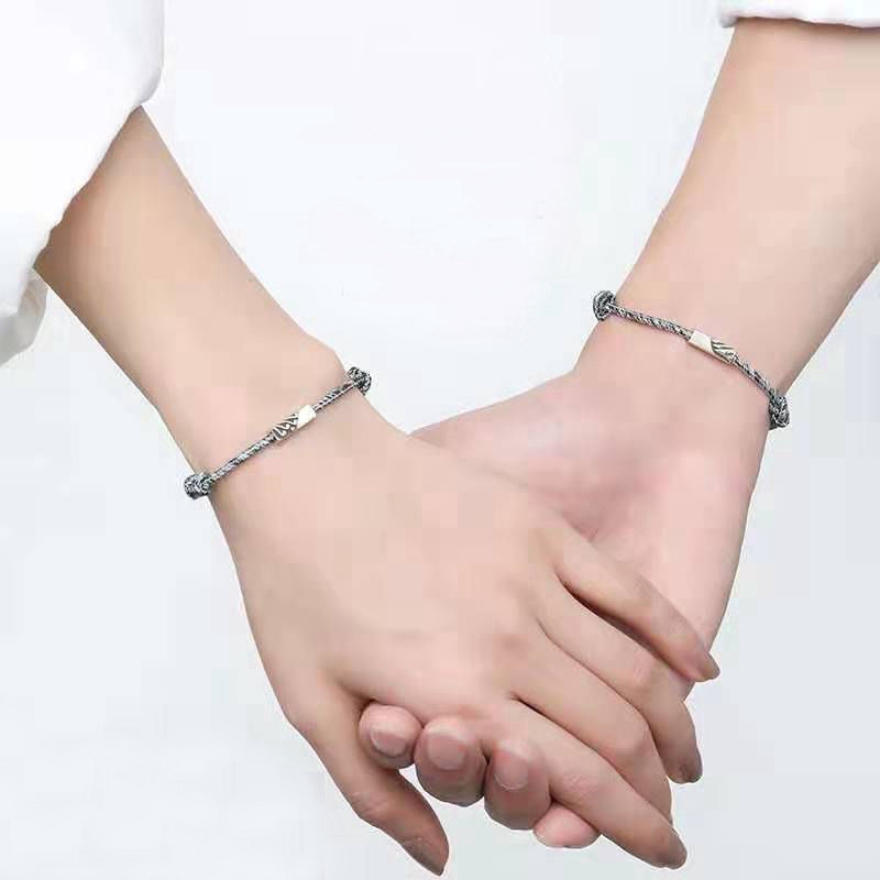 Cặp vòng đeo tay dây bện đôi điều chỉnh được dành cho cặp đôi