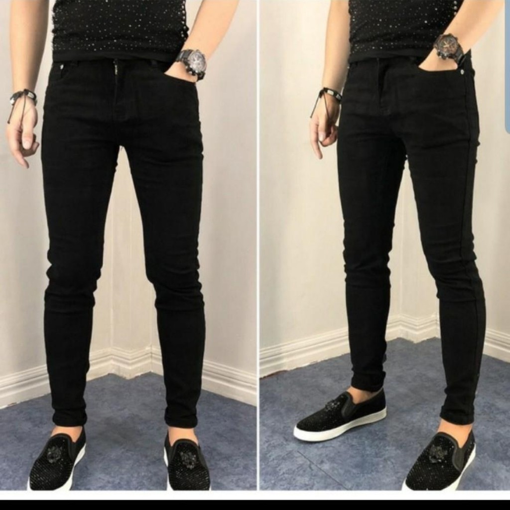 Quần Jean Nam Chất Bò AD20TG Đen Trơn Cao Cấp Trẻ Trung Cá Tính