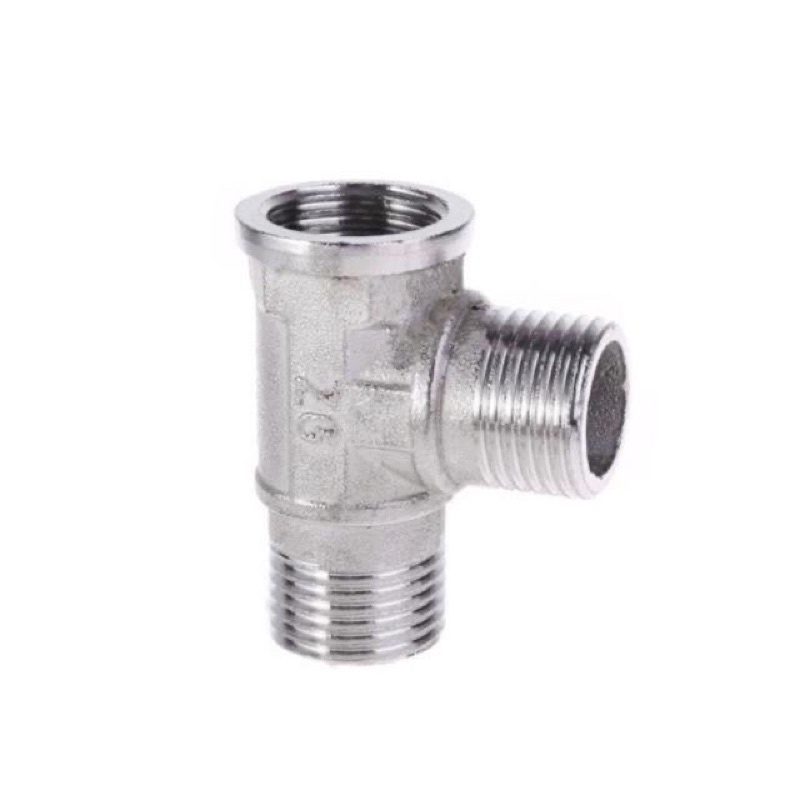 Van nối ống nước 3 đầu chữ T inox SUS 304 có khoá, không khoá