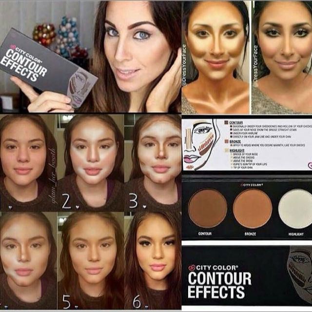 Phấn tạo khối 3 ô City Color Contour Effects Palette cao cấp [ hàng chuẩn EU ] | BigBuy360 - bigbuy360.vn