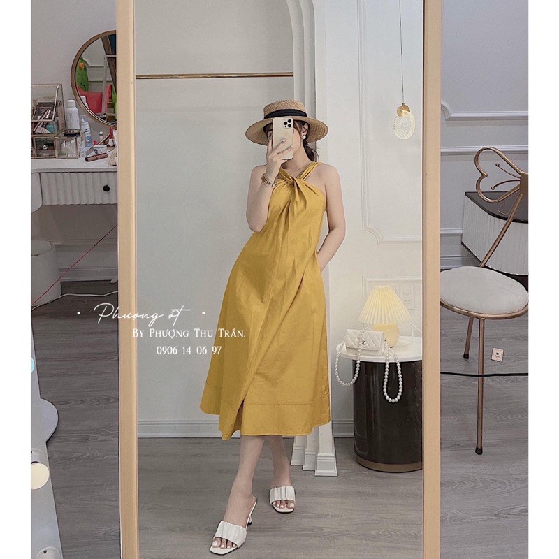 [Mã FAGREEN245 giảm 10% tối đa 30K đơn 99K] Đầm maxi cổ yếm dáng suông hàng đẹp chất mềm⚡️2 màu ảnh thật | BigBuy360 - bigbuy360.vn