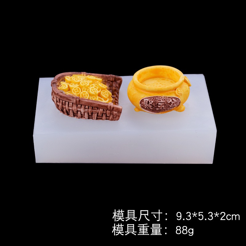 Khuôn Silicone Tạo Hình Đồng Xu Vàng Trang Trí Bánh