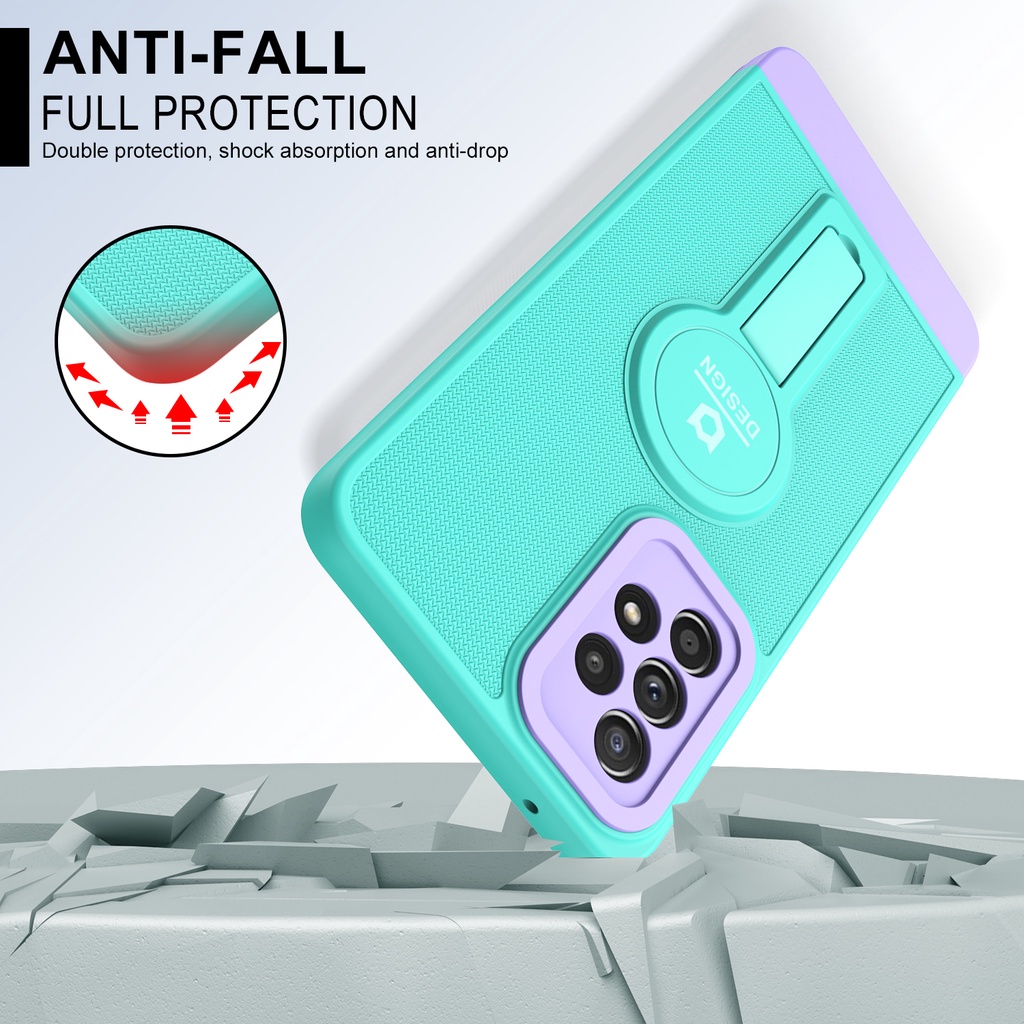 Kickstand Phone Case For Samsung Galaxy A03 A03 Core A50 A30s A50s A52 4G 5G A13 4G A23 4G A33 5G A53 5G A73 5G A52s 5G Shockproof Car Magnetic Stand Back Cover