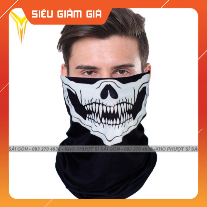 - Khăn đa năng cao cấp hình đầu lâu siêu ngầu - khăn ống đa năng chống bụi cao cấp đi phượt