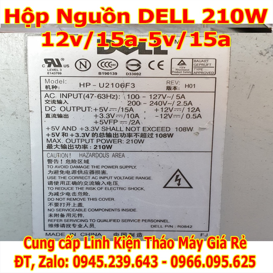 Nguồn máy tính cũ các loại ATX Switching PSU DELL HP nguồn máy tính DNA