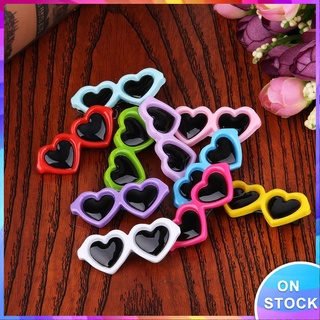 Set 10 Kẹp Tóc Hình Trái Tim / Nơ Xinh Xắn Cho Thú Cưng