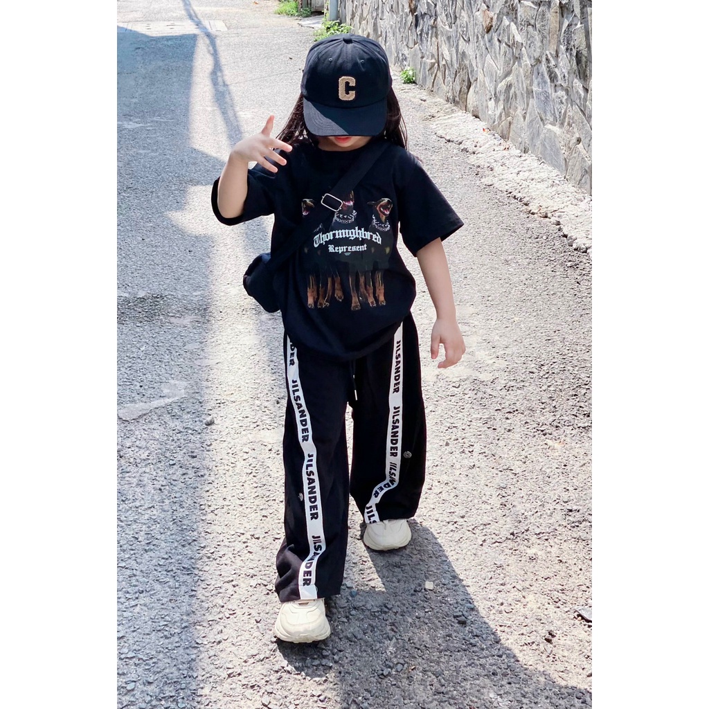 Áo thun cộc tay Represent cho bé trai gái chất cotton, áo phông trẻ em form rộng unisex - Samyy Kids