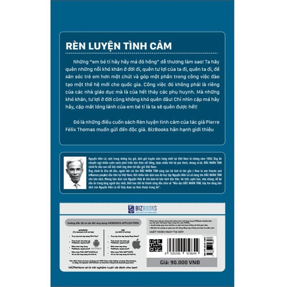 Sách BizBooks - Rèn Luyện Tình Cảm - Nguyễn Hiến Lê