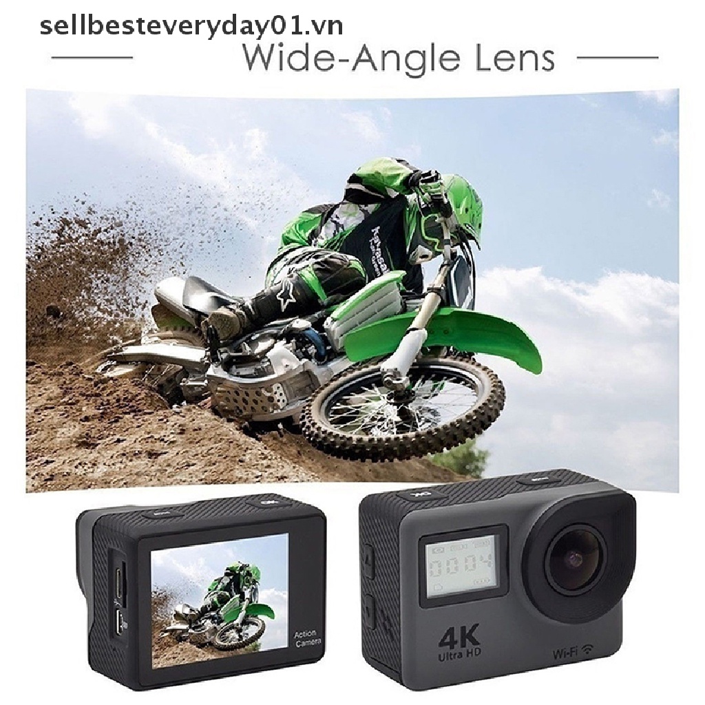 Camera hành trình hai màn hình 4K 1080P HD 2'' chống thấm nước As Go Pro UK
 | BigBuy360 - bigbuy360.vn