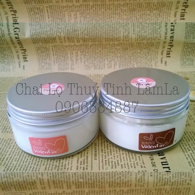 Hũ Thuỷ Tinh Tròn Lùn MT Nắp Nhôm Bạc #86 | 200ML 350ML 500ML 700ML