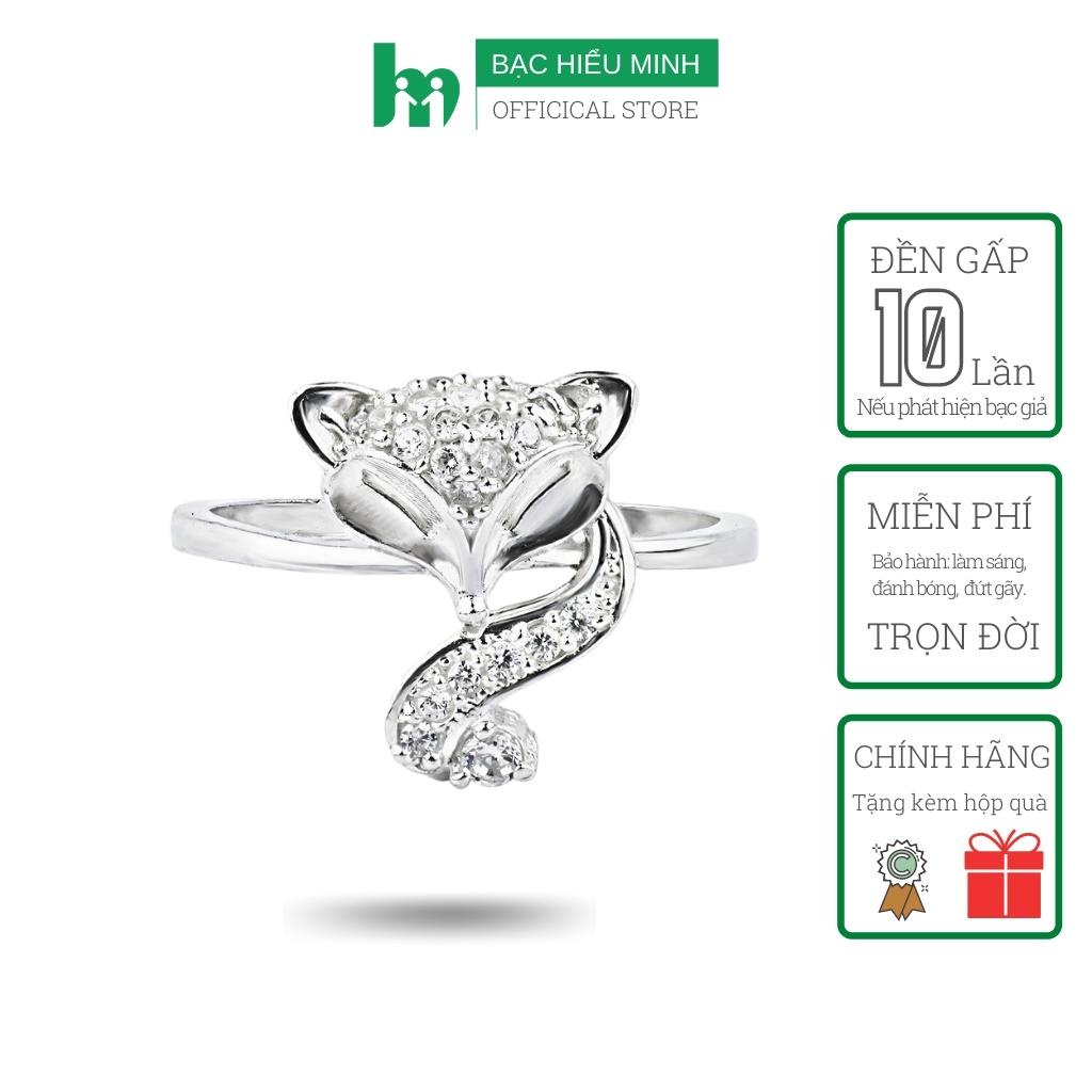Nhẫn Nữ Bạc Hiểu Minh NU467 Hồ Ly Bảo Hành Vĩnh Viễn
