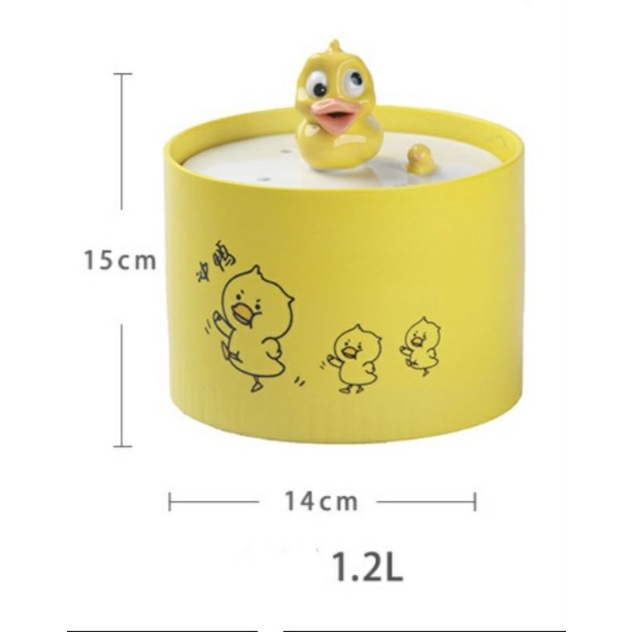 Máy uống nước tự động hình vịt 1.2L