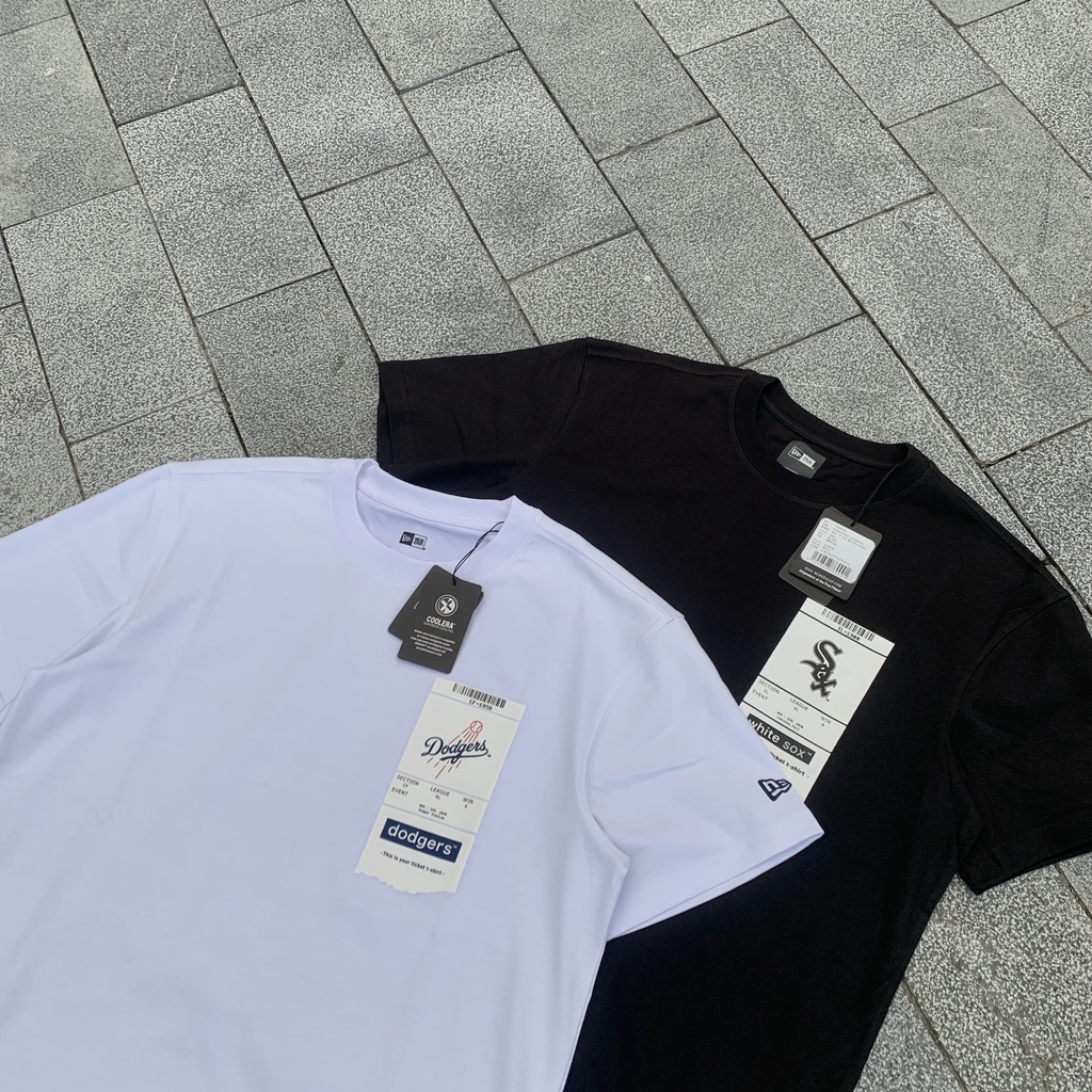 ÁO Phông New Era Co-Operstown  Black White-12544705/12544706