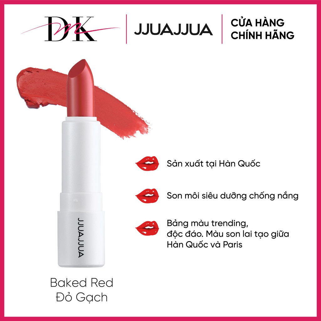 SON THỎI LÌ JJUAJJUA BAKED RED (ĐỎ GẠCH) | BigBuy360 - bigbuy360.vn