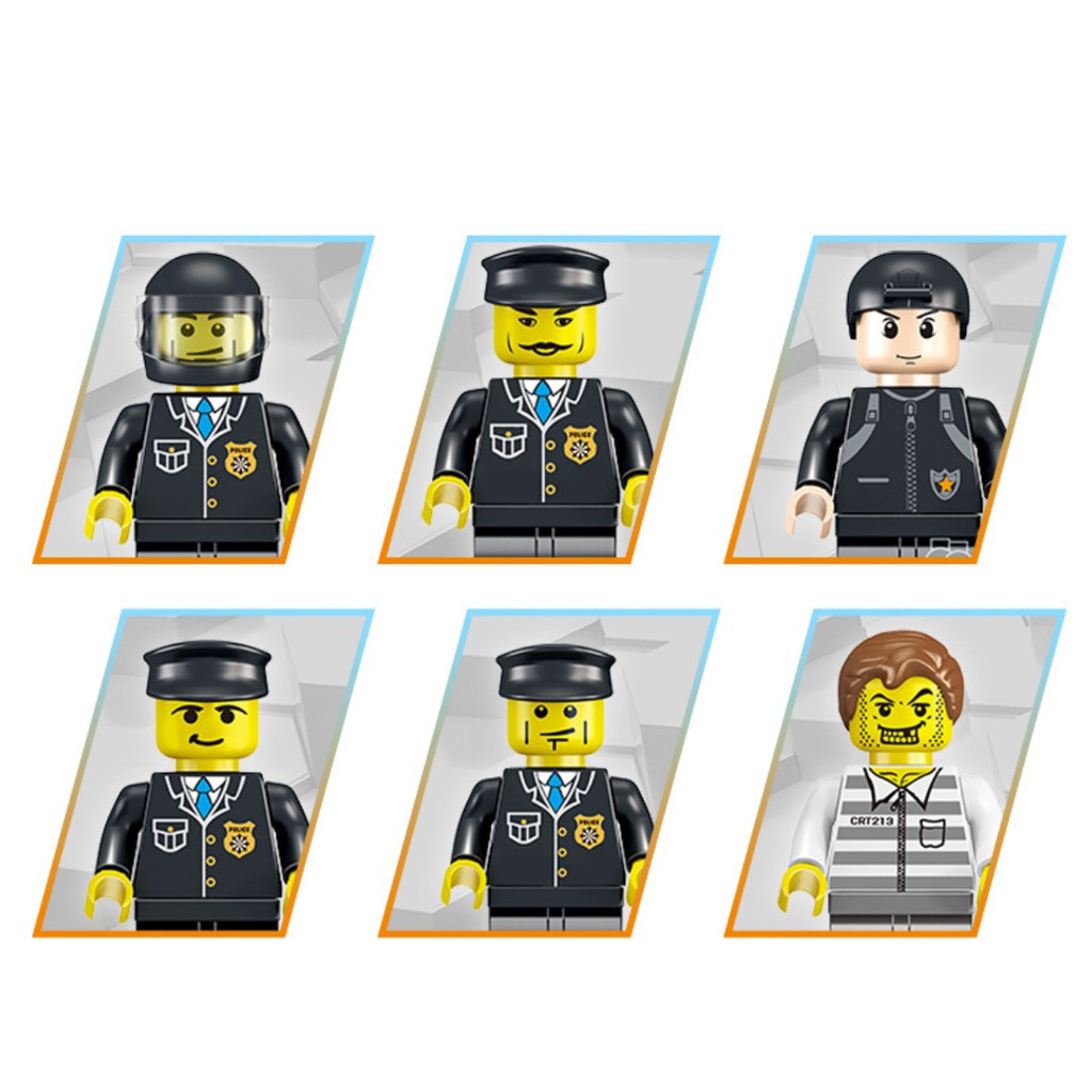 LEGO Trụ Sở Cảnh Sát 787 Mảnh - 16 Tạo Hình - Bộ Đồ Chơi Lắp Ghép Lego OTO Swat