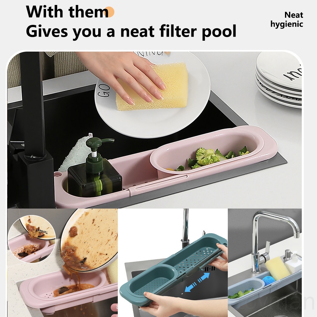 Giá đựng mút rửa chén bằng PP sức chứa lớn tiện dụng cho nhà bếp