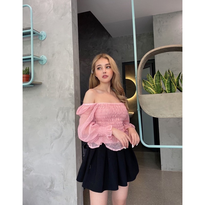 Áo dài tay pha tay chun ôm form [HOT NHẤT] chất siêu xịn