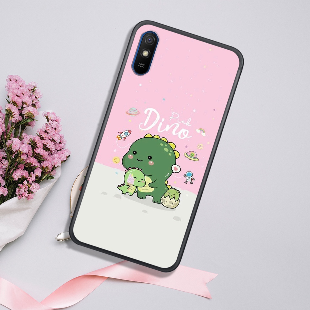 [HOT]ỐP XIAOMI REDMI 7A - REDMI 8 - REDMI 8A - REDMI 9A - REDMI 9C  , IN HÌNH KHỦNG LONG CHIBI SIÊU DỄ THƯƠNG.
