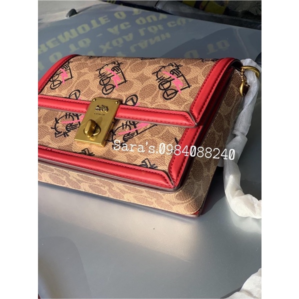 Sẵn - Túi Coach hutton hoạ tiết - authentic