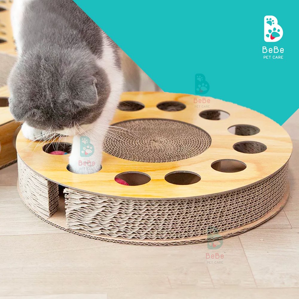 [Siêu Xinh - Kèm Catnip] Cào Móng Cho Mèo Kết Hợp Bóng Chuông - Đồ Chơi Cho Các Boss Mèo