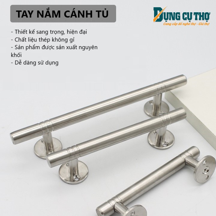 Tay nắm cánh cửa , cánh tủ thẳng inox Kiểu 1 bền bỉ với thời gian