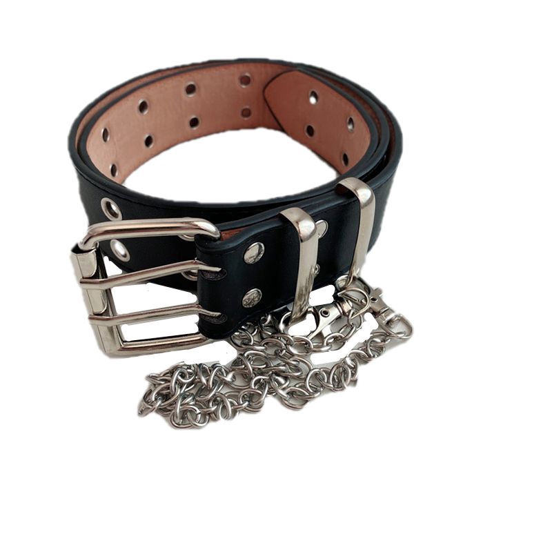 Thắt lưng đục lỗ 2 hàng độc đáo chất lượng cao