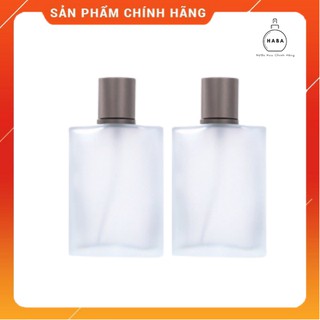 Vỏ chai chiết nước hoa thủy tinh vuông mờ, lọ đựng nước hoa vòi xịt phun sương gio dung tích 30ml