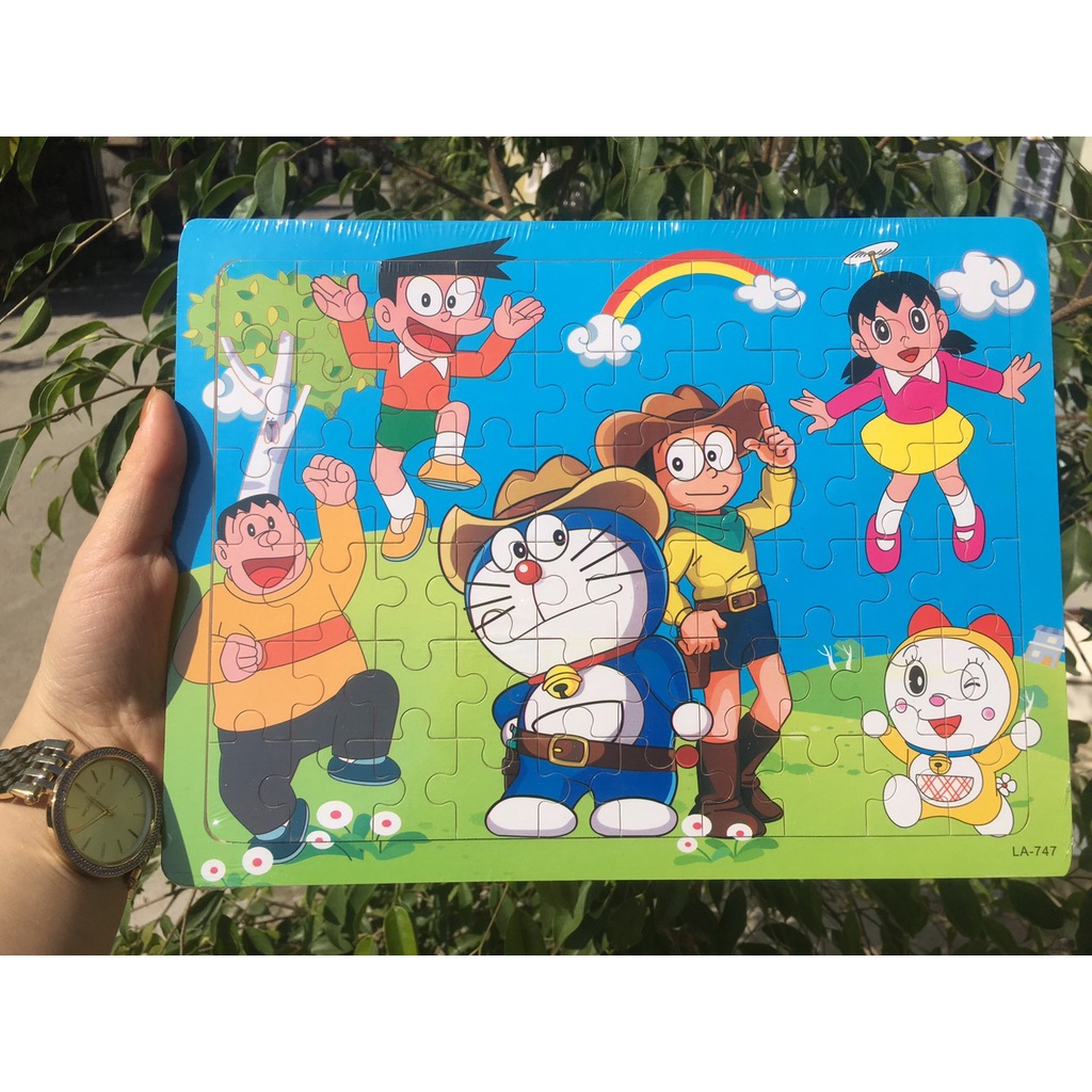 Tranh ghép hình 60 - 80 mảnh kích thước cỡ A4 - Đồ chơi thông minh cho bé
