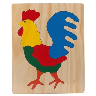 Tranh ghép hình con gà trống