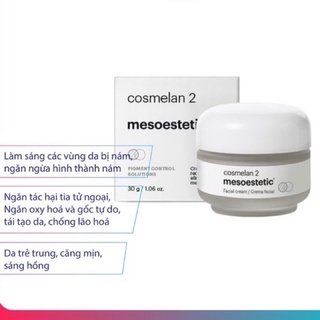 [ Chiết 5g BẢN MỚI] Kem Nám Cosmelan2, Thâm Nám Mảng Nám Chân Sâu