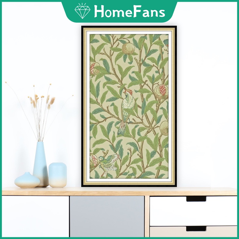 Bộ Tranh Đính Đá 5D Tự Làm 30x50cm Hình Hoa Dùng Để Trang Trí Nhà Cửa