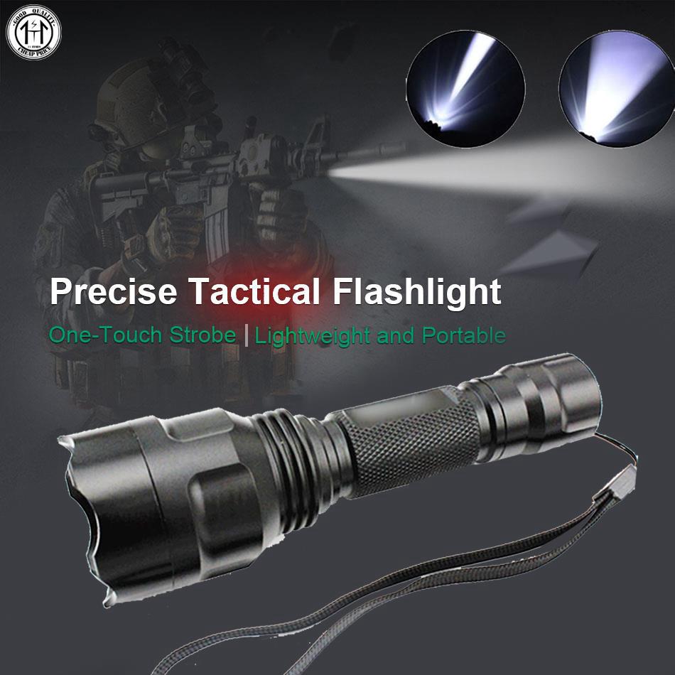 TIME LED Flashlight Torch 18650 Rechargeable Tactical Military Super Bright