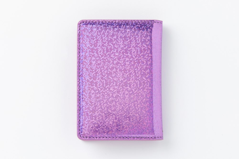 Ví Đựng Thẻ ARTBOX Hàn Quốc Thiết Kế Màu Tím Hologram Lấp Lánh
