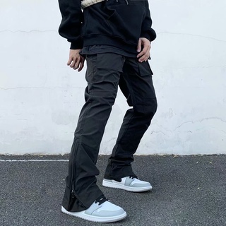 Quần Cargo túi hộp ống rộng phong cách Streetwear, Quần Cargo unisex phong cách đường phố
