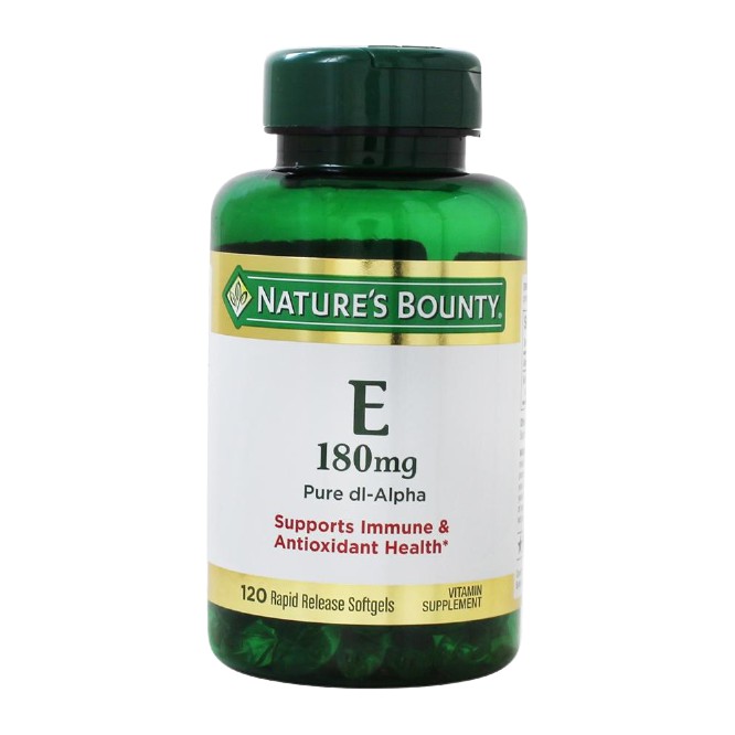 Viên uống Nature Bounty Vitamin E 400IU, làm đẹp da, chống lão hóa da, 120 viên