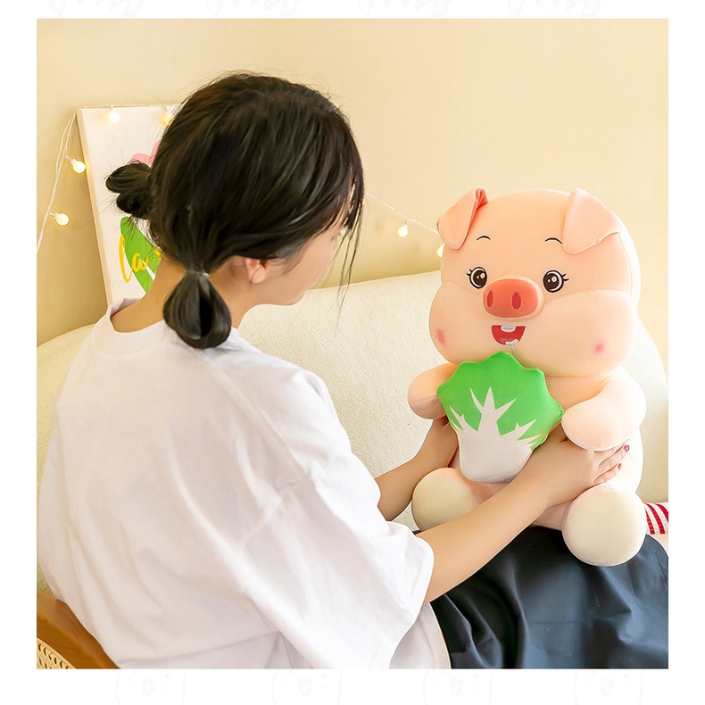 Gấu bông heo dâu tây siêu dễ thương (ảnh thật )- Quà tặng đáng yêu