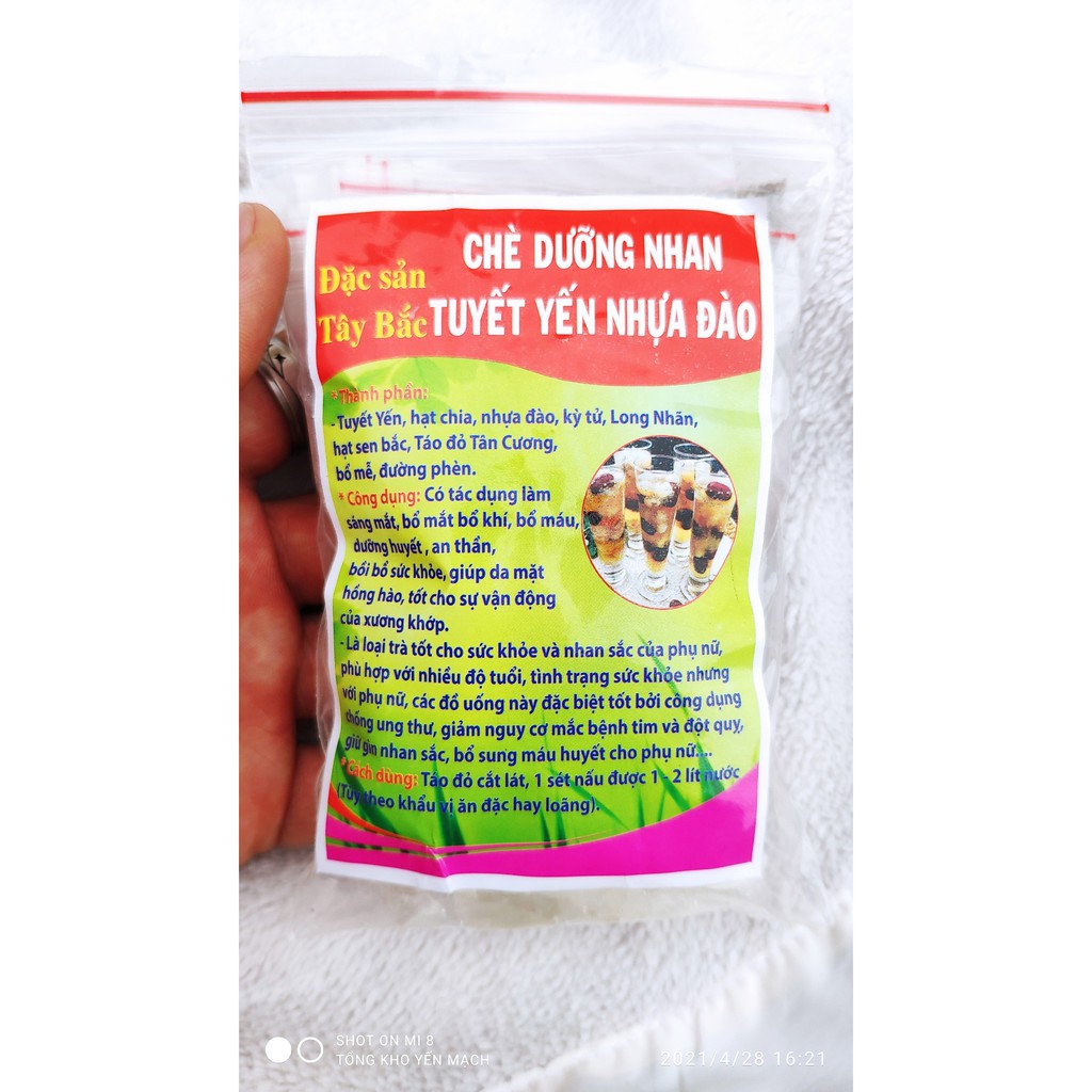 [FREE SHIP] Chè dưỡng nhan Tuyết Yến Nhựa Đào, chè dưỡng nhan 8 vị giúp làm đẹp da và tăng cường sức khỏe - 1 set | BigBuy360 - bigbuy360.vn