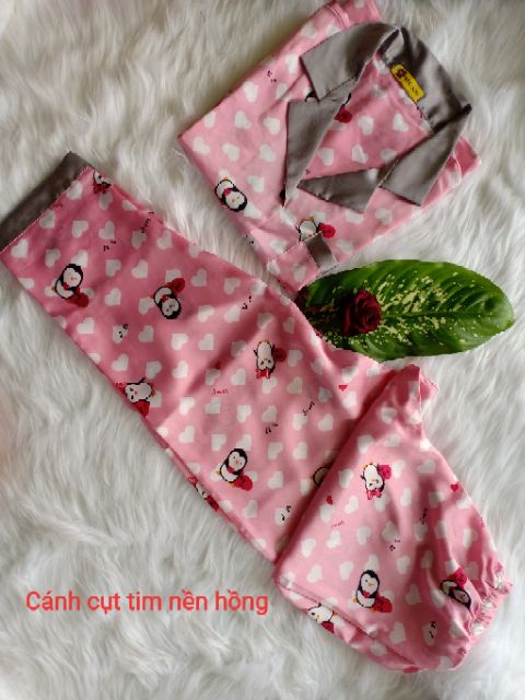 Đồ bộ mặc nhà pijama lụa satin cao cấp