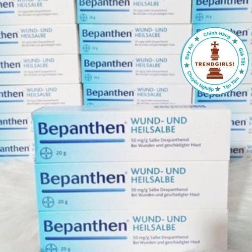 Kem Bepanthen Wund Und Heilsalbe (20g/100g) hỗ trợ hăm cho trẻ sơ sinh và rạn da cho phụ nữ sau sinh, Đức