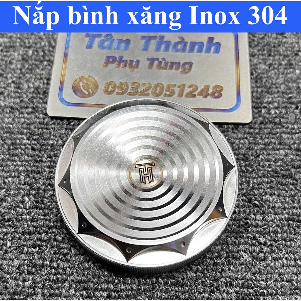 Nắp bình xăng Inox 304 gắn nhiều loại xe