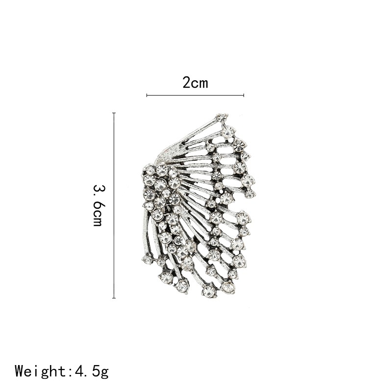 Bông Tai Bạc Hình Chiếc Lá Phong Cách Retro Thời Trang Cho Nữ