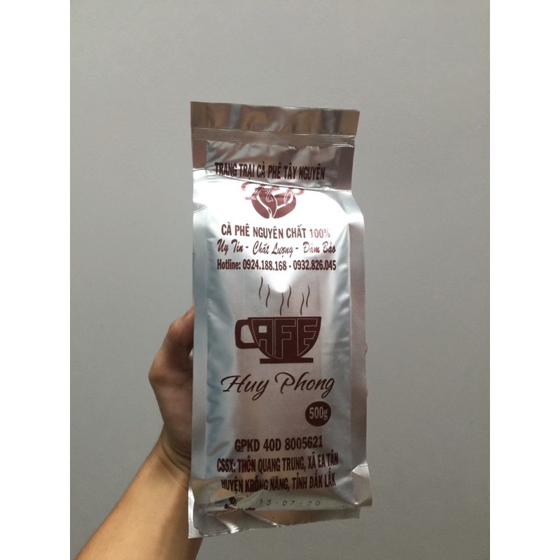 HUY PHONG COFFEE- CÀ PHÊ BỘT HUY PHONG 500Gram
