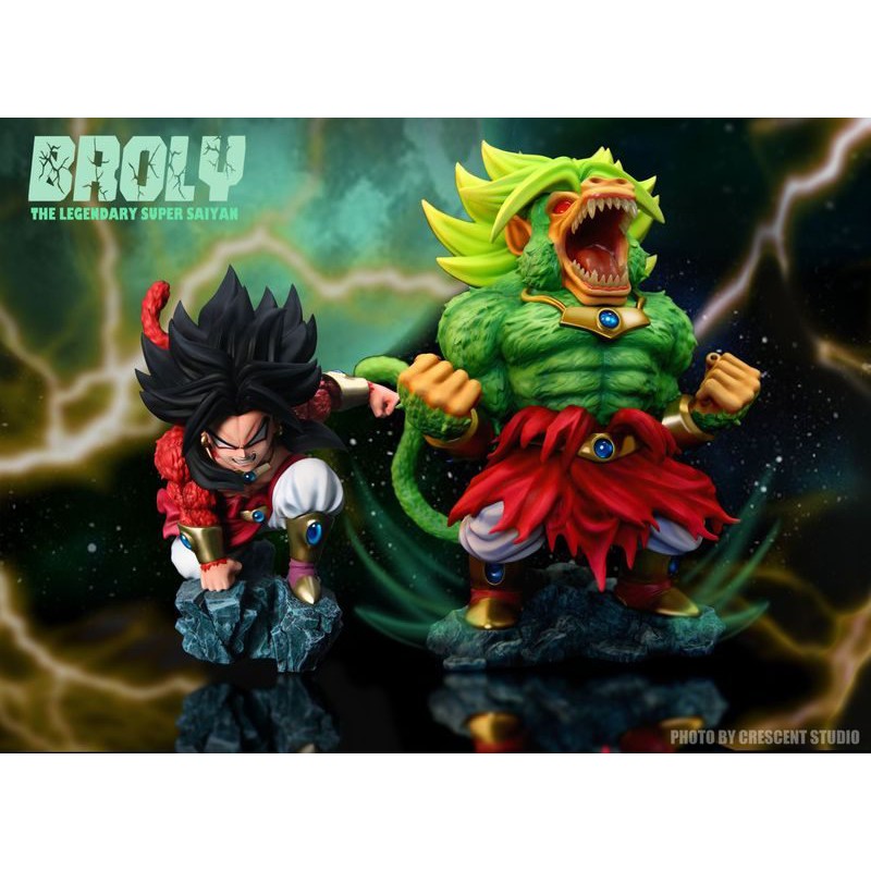 Mô hình Dragonball Resin chính hãng - Broly SSJ4 Crescent Studio