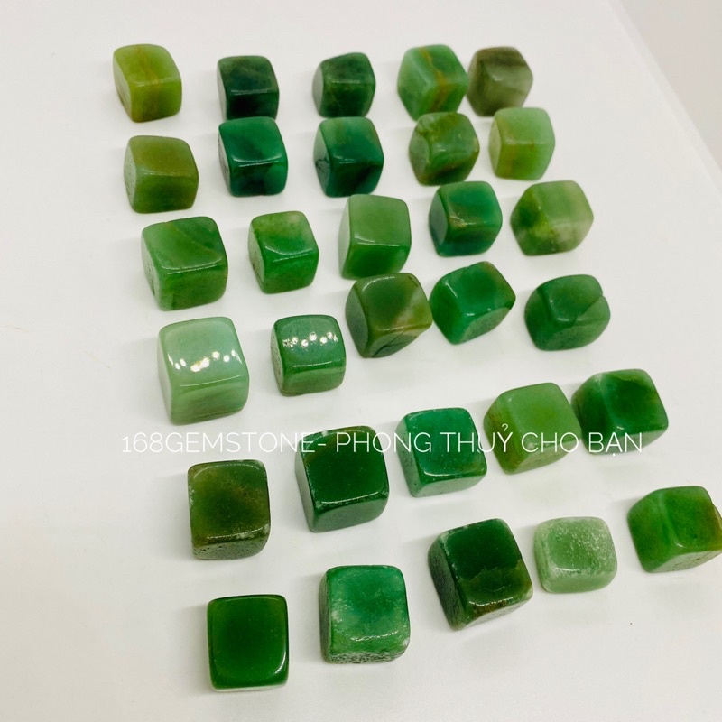 Viên Đá  TA  XAnh Thanh Tẩy Tự Nhiên Chơi Tarot, Đá Phong Thủy