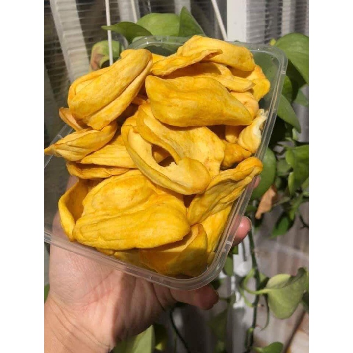 Mít sấy giòn lon 220g ( hàng xuất khẩu : giòn,ngọt,miếng nguyên cánh) - Trái Cây Sấy Cô Ba