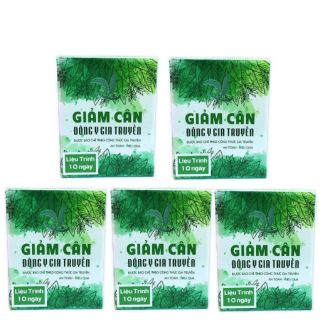 Combo 5 hộp trà Đông Y Vslim X2