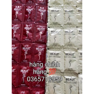Dầu gội, hấp dầu xã lạnh BEAUT top dây 12 gói mùi hương nước hoa đặt trưng