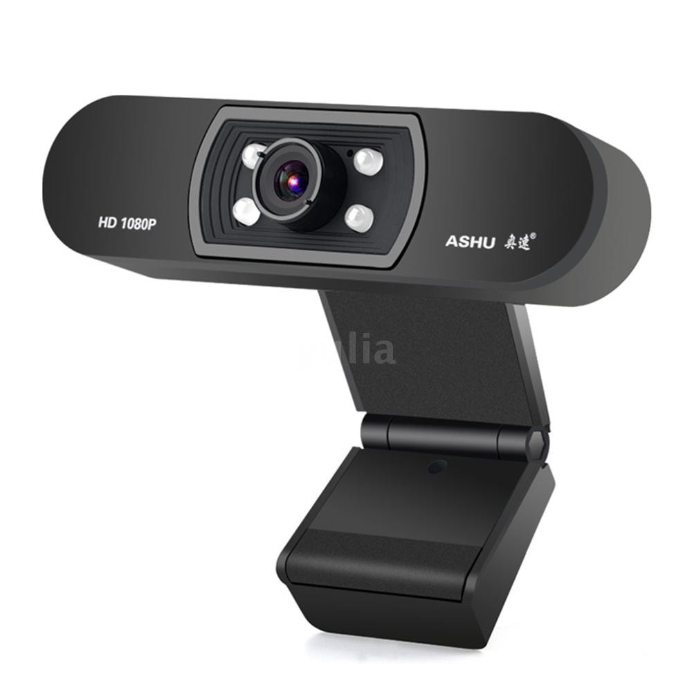 Webcam kỹ thuật số ASHU USB 2.0 full HD 1080P micro kẹp 2.0